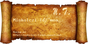 Miskolczi Tímea névjegykártya